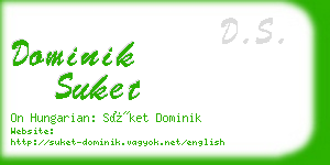 dominik suket business card